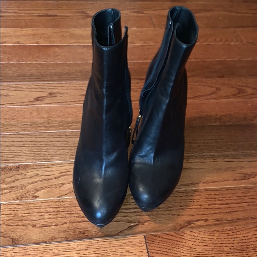 Sergio Rossi leather pump booties